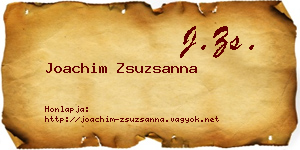 Joachim Zsuzsanna névjegykártya